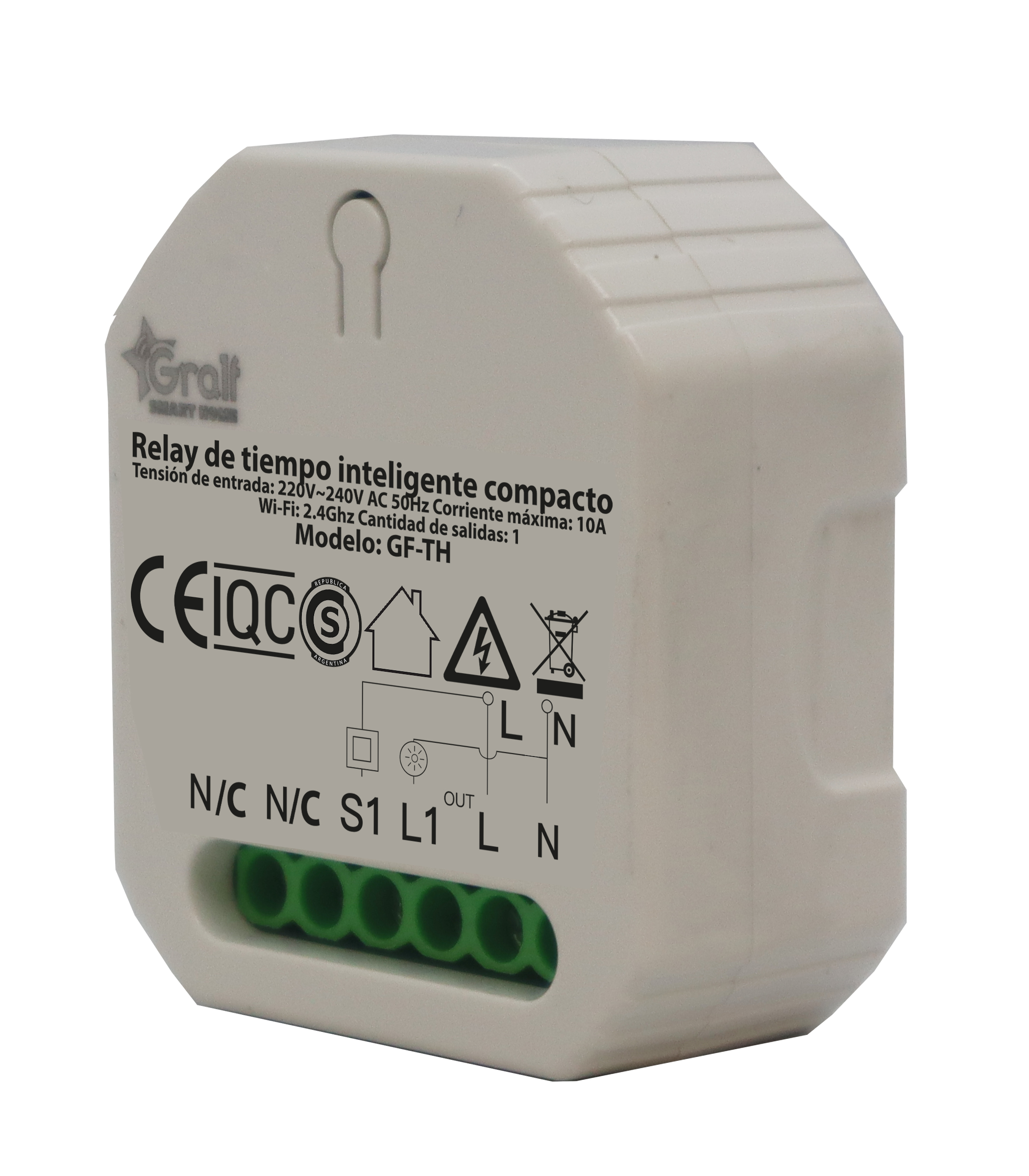 Relay de tiempo 1 Salida compacto Wi-Fi inteligente - Imagen 3