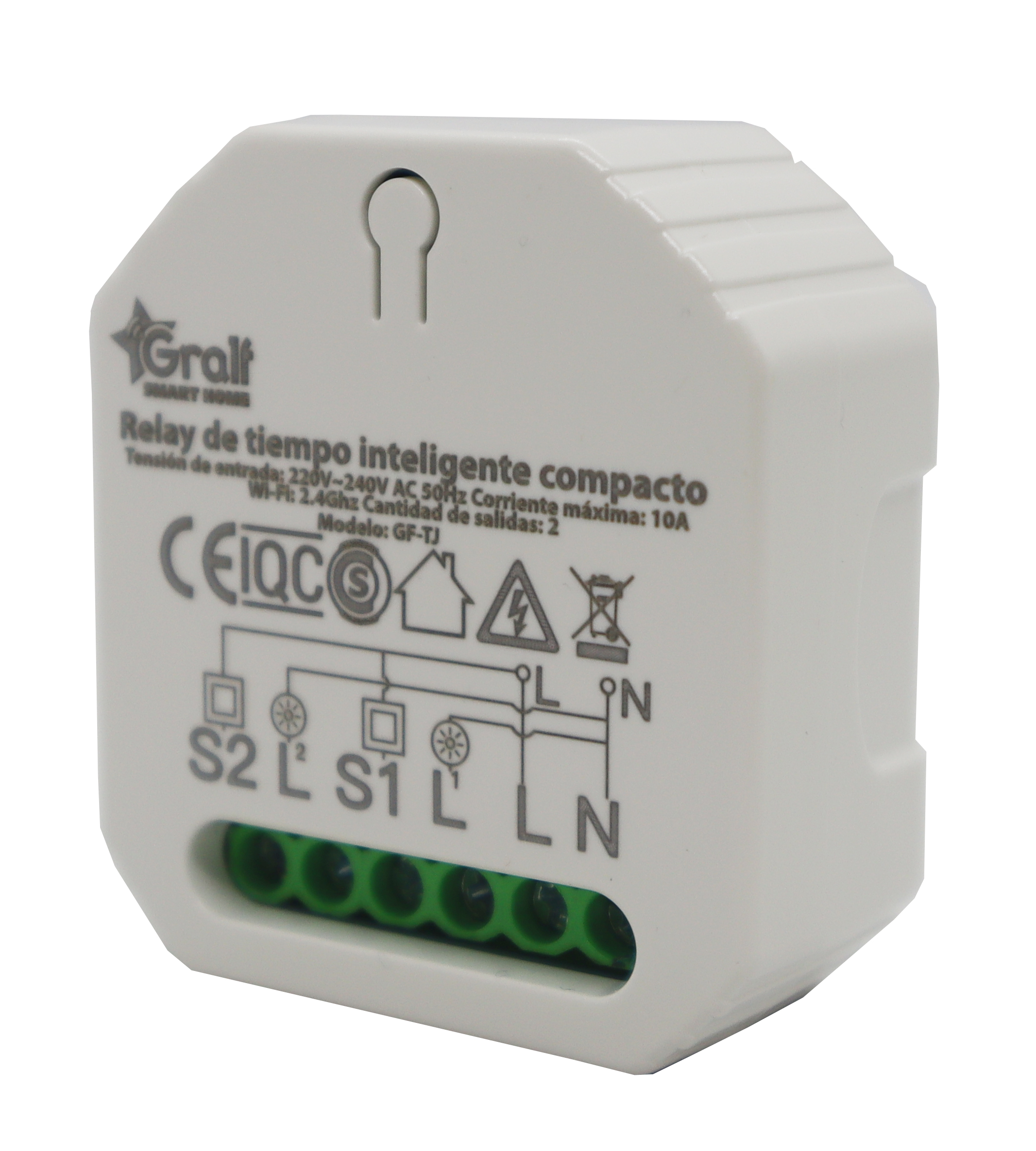 Relay de tiempo 2 Salidas compacto Wi-Fi inteligente - Imagen 3